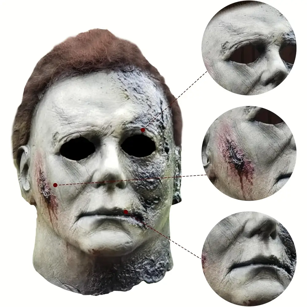 Masque Michael Myers latex intégral avec couteau – Déguisement Halloween 1978 – Image 5