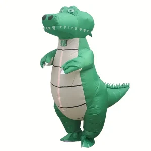 Costume gonflable dinosaure T-Rex drôle en polyester – adulte et ado Halloween
