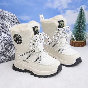 Bottes de neige enfant imperméables – doublure chaude et semelle antidérapante