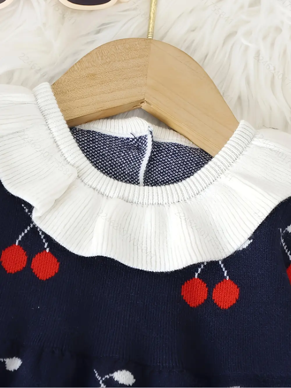 Tenue de naissance bébé fille – Ensemble legging à motif fruité d’hiver – Image 4