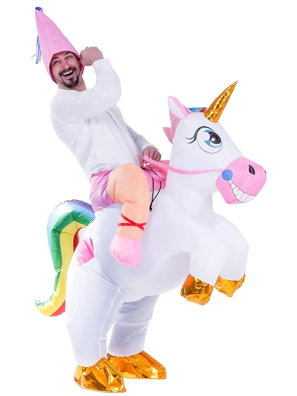 Costume gonflable licorne adulte – déguisement original pour soirée ou carnaval – Image 2