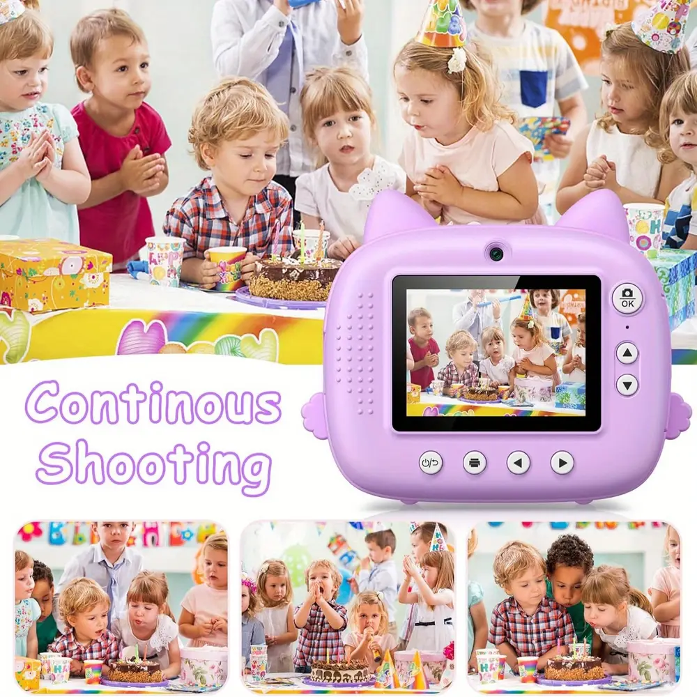 Appareil photo instantané enfant avec selfie et impression thermique – 32 Go inclus – Image 6