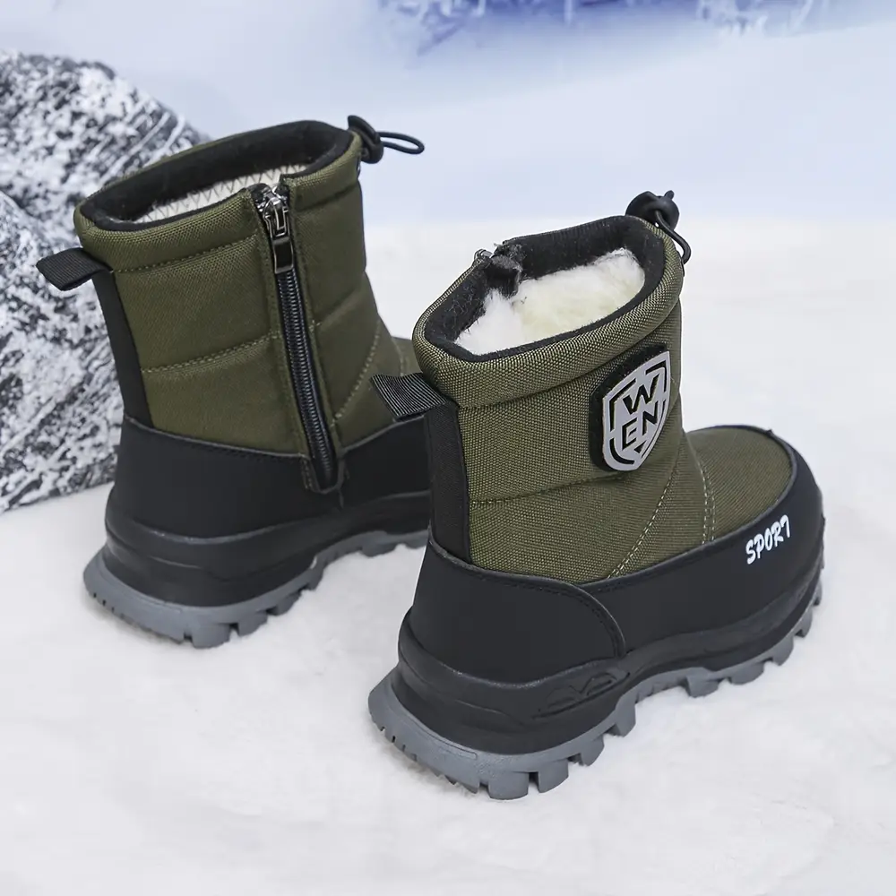 Bottes de neige enfant imperméables fourrées hiver – garçon et fille confortables – Image 4