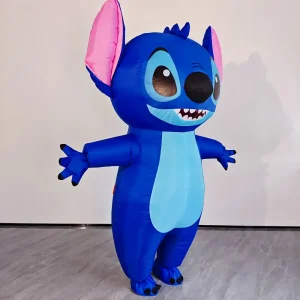 Costume gonflable adulte Stitch Disney – déguisement drôle pour fêtes et Halloween