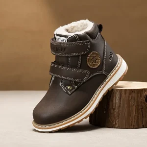 Bottes de neige enfant fourrées imperméables – antidérapantes et chaudes hiver