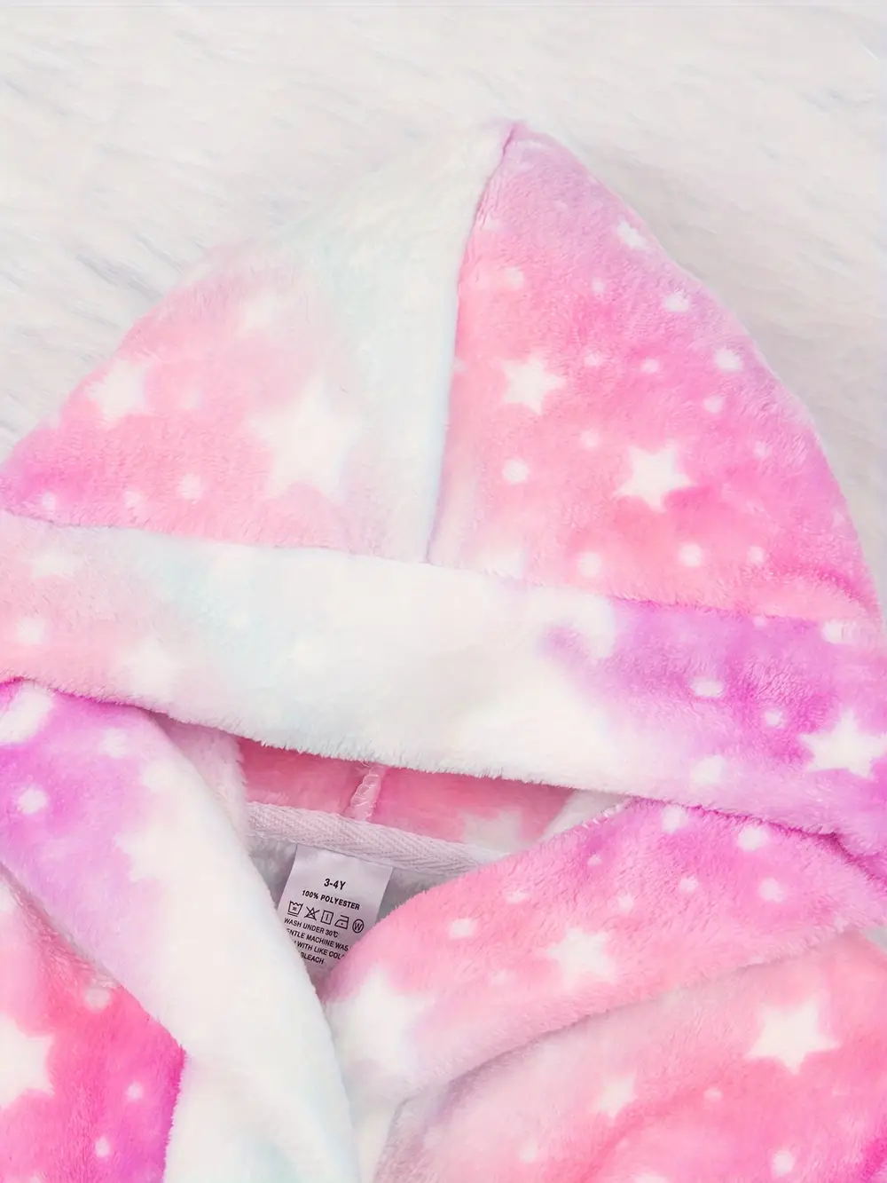 Peignoir enfant à capuche en flanelle douce – motif mignon et chaud – Image 3