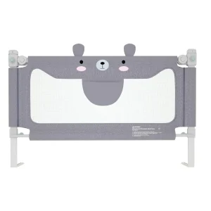 Rallonge de lit enfant motif ours – barrière rembourrée antichoc sécurisée