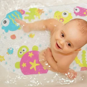 Tapis de bain pour bébé – Sécurise l’heure du bain avec confort antidérapant et douceur optimale