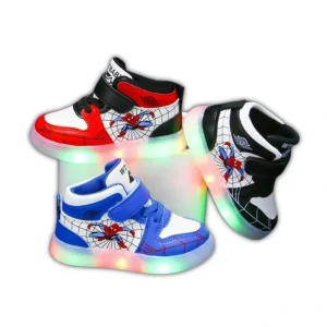 Baskets LED Spiderman Enfant – Chaussures Lumineuses Garçon