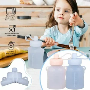 Gourde réutilisable pour compote – Écologique, pratique et idéale pour goûters nomades des enfants