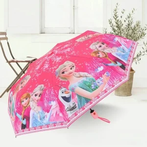 Parapluie reine des neiges – Magique et coloré pour enfants – Protection pluie fun et féérique
