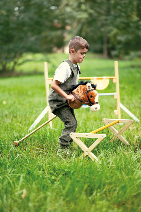 Cheval Bâton Sonore en Peluche avec Roulettes – Image 2
