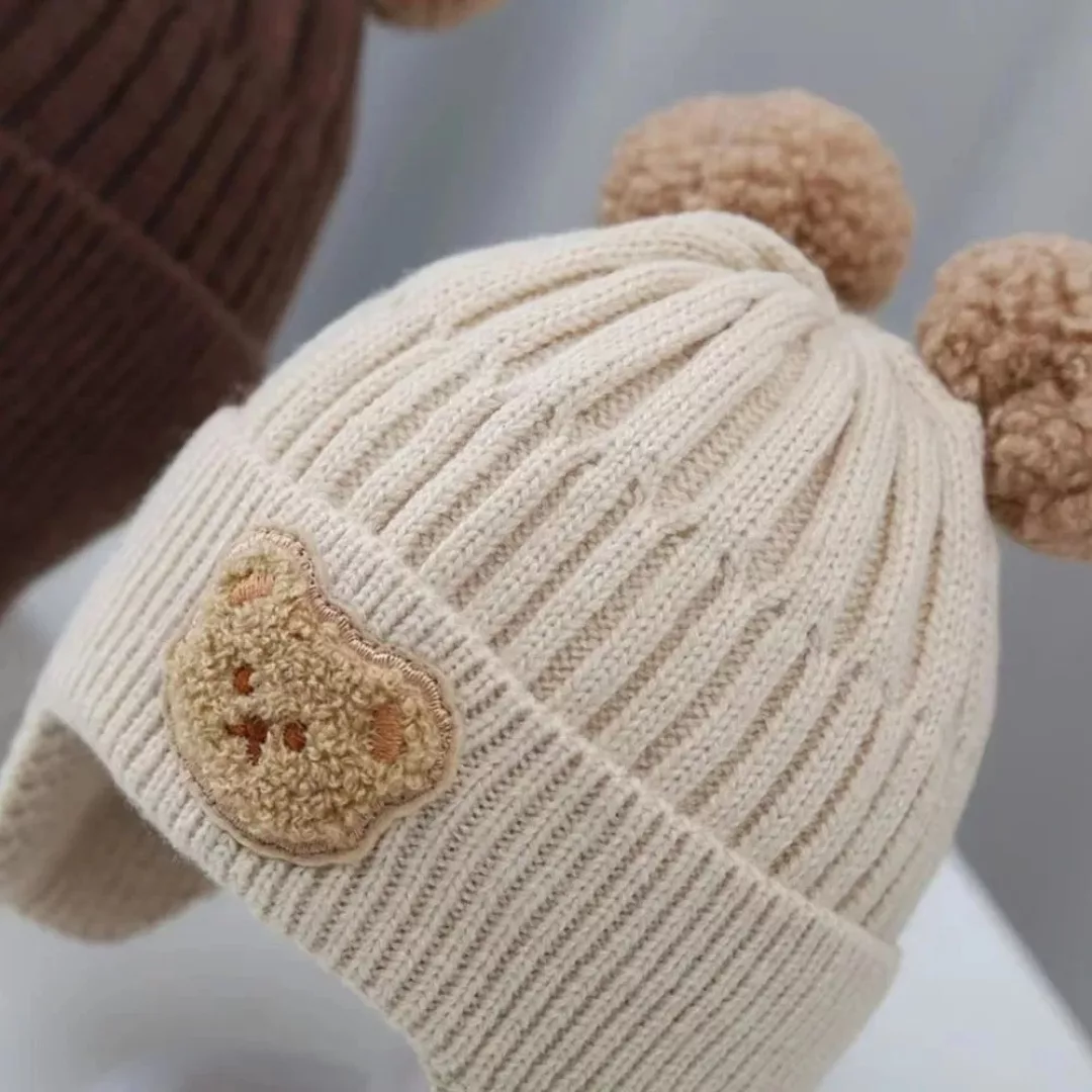 Bonnet tricot pour bébé – Doux et chaud pour l’hiver – Confort absolu dès la naissance – Image 2