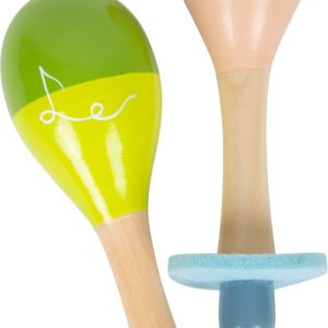 Paires de Maracas d&rsquo;Éveil en Bois