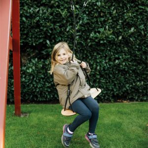 Balançoire en Bois Massif « Black Line » (Assise Large)