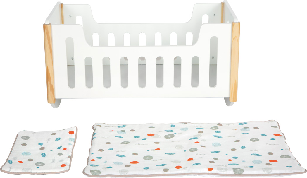 Berceau de Poupée à Bascule Scandinave « Little Button » – Image 3