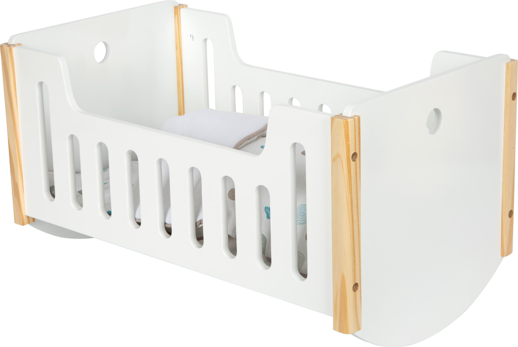 Berceau de Poupée à Bascule Scandinave « Little Button » – Image 2