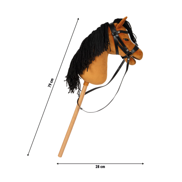Cheval Bâton « Hobby Horse » Marron avec Accessoires – Image 4