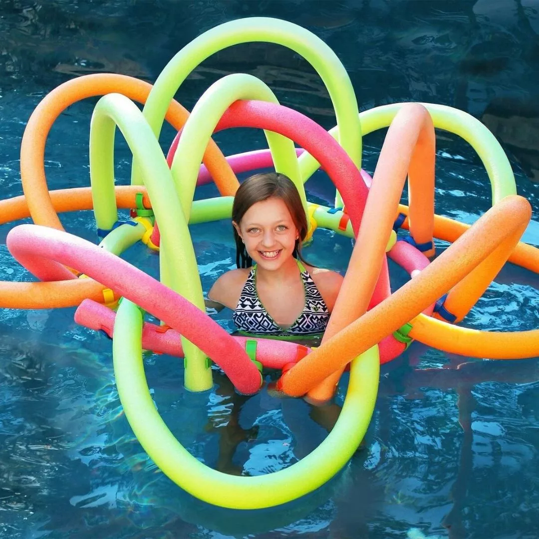 Frite de piscine – Accessoire flottant idéal pour jeux aquatiques, détente et apprentissage de la nage – Image 3