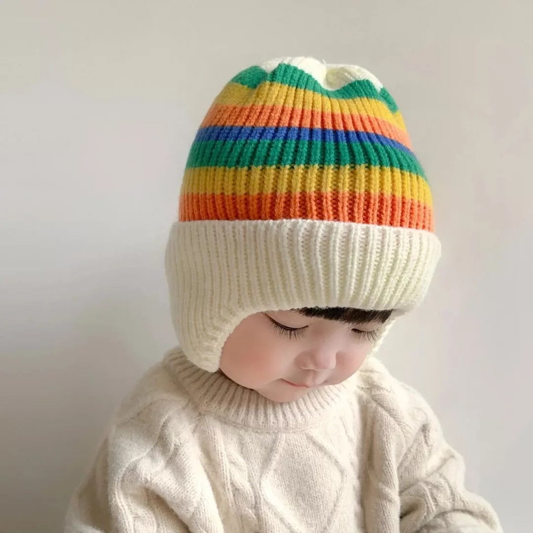 Bonnet tricot pour bébé – Doux et chaud pour l’hiver – Confort absolu dès la naissance