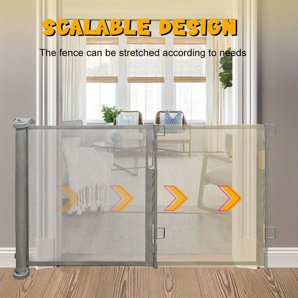 Barrière de sécurité rétractable pour enfant – montage mural facile – Image 8