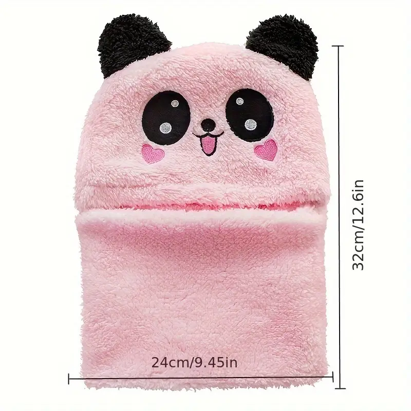 Bonnet d’hiver enfant avec tour de cou – motif animal doux et chaud – Image 4