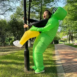 Costume gonflable homme extraterrestre drôle – effet porté surprenant