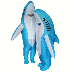 Costume gonflable requin adulte – Déguisement original Halloween réaliste