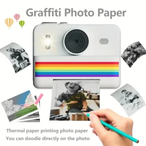 Appareil photo instantané pour enfants – imprimante intégrée et écran LCD