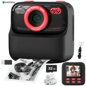Appareil photo instantané enfant – caméra jouet avec impression thermique intégrée