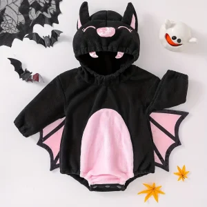 Body bébé triangle à manches longues motif chauve-souris – doux et confortable