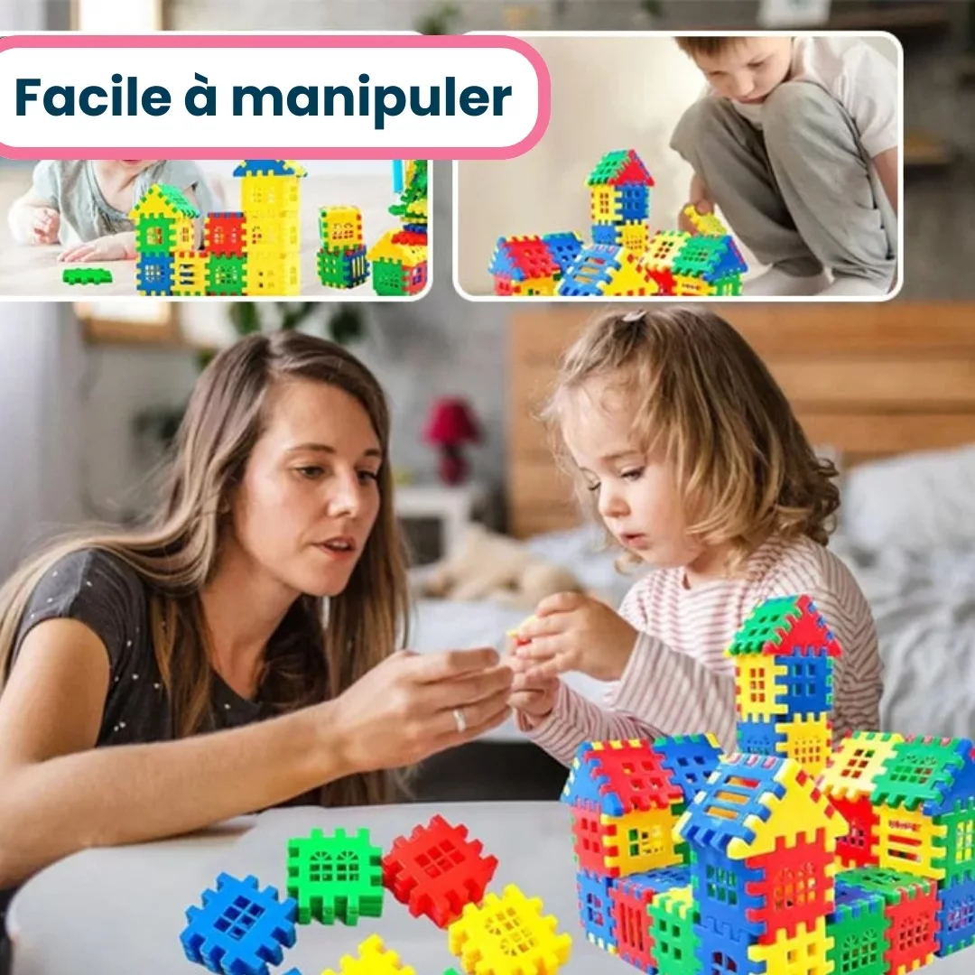 Jeu Enfant de Blocs de Construction Montessori Éducatif 2 ans, 3 ans et 4 ans – Image 8