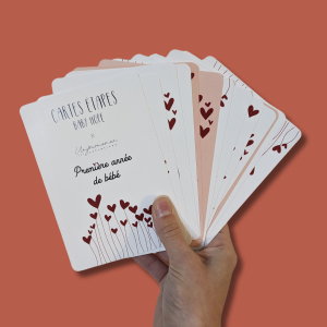 Première année de bébé – motif Coeur