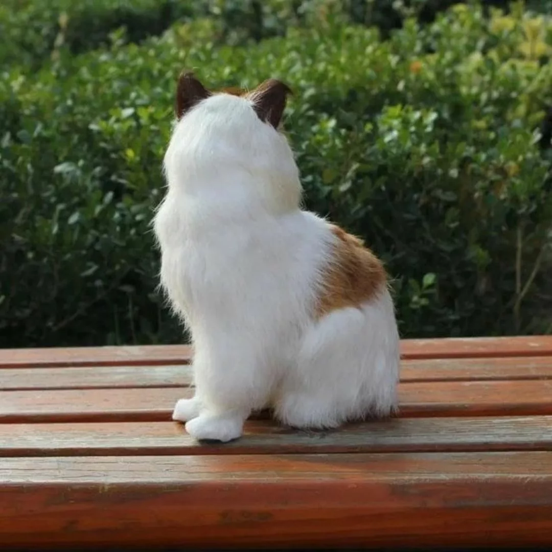 Peluche chat réaliste – Ultra douce et expressive pour déco cosy ou cadeau apaisant – Image 5