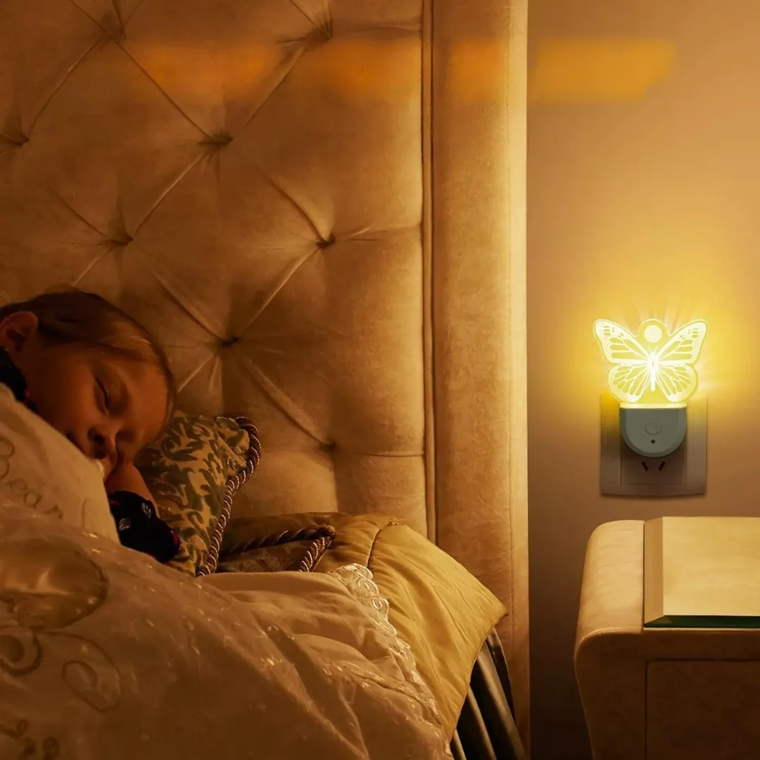 Veilleuse murale bébé – Lumière douce apaisante pour nuits sereines – Idéale dès la naissance – Image 2
