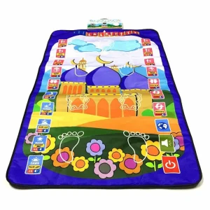 tapis de priere enfant – Confort doux et motifs ludiques pour initier votre enfant à la prière avec plaisir