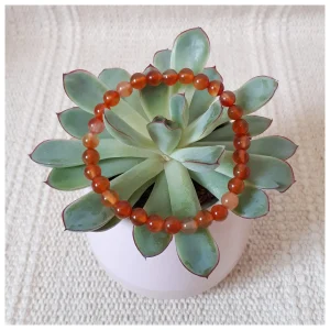 Bracelet Boule Cornaline