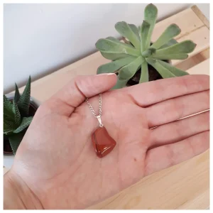 Pendentif en Jaspe rouge