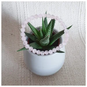 Bracelet Boule Quartz Rose