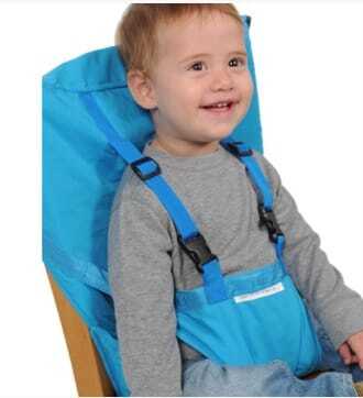Harnais bébé pour chaise – Pliable et Lavable