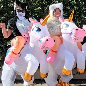 Costume gonflable licorne adulte – déguisement drôle pour fête ou carnaval