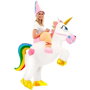 Costume gonflable licorne adulte – déguisement original pour fête et carnaval