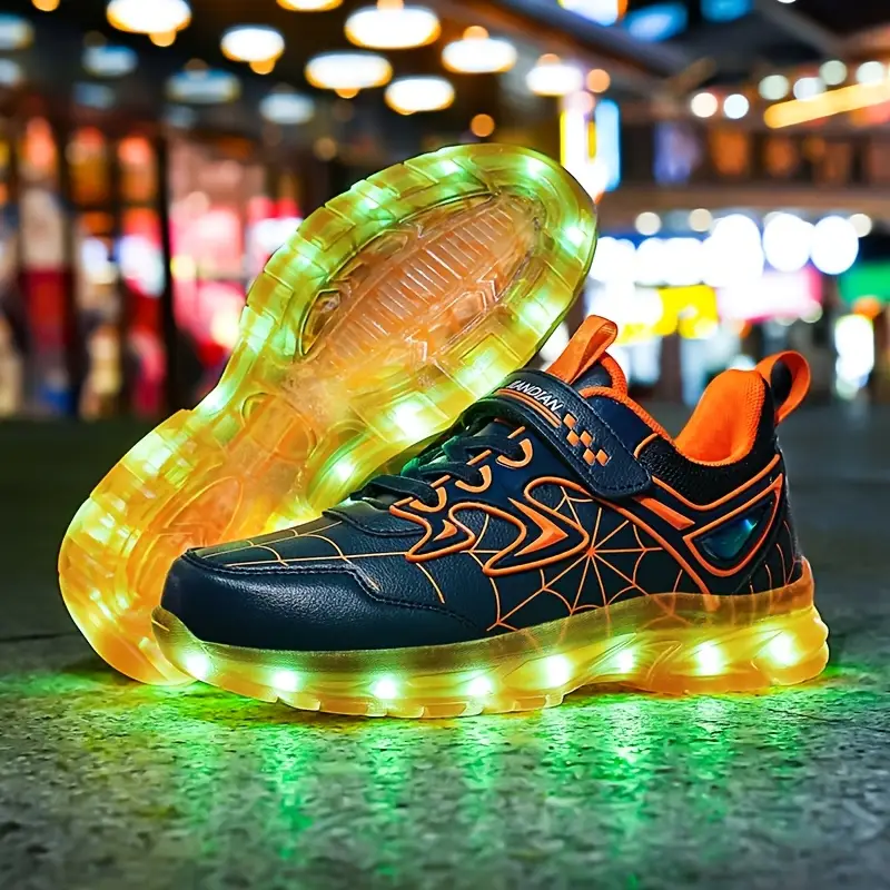 Baskets LED rechargeables USB – chaussures lumineuses mixtes pour sport et loisirs – Image 6