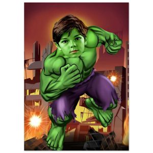 Poster Super-Héros Personnalisé – Hulk