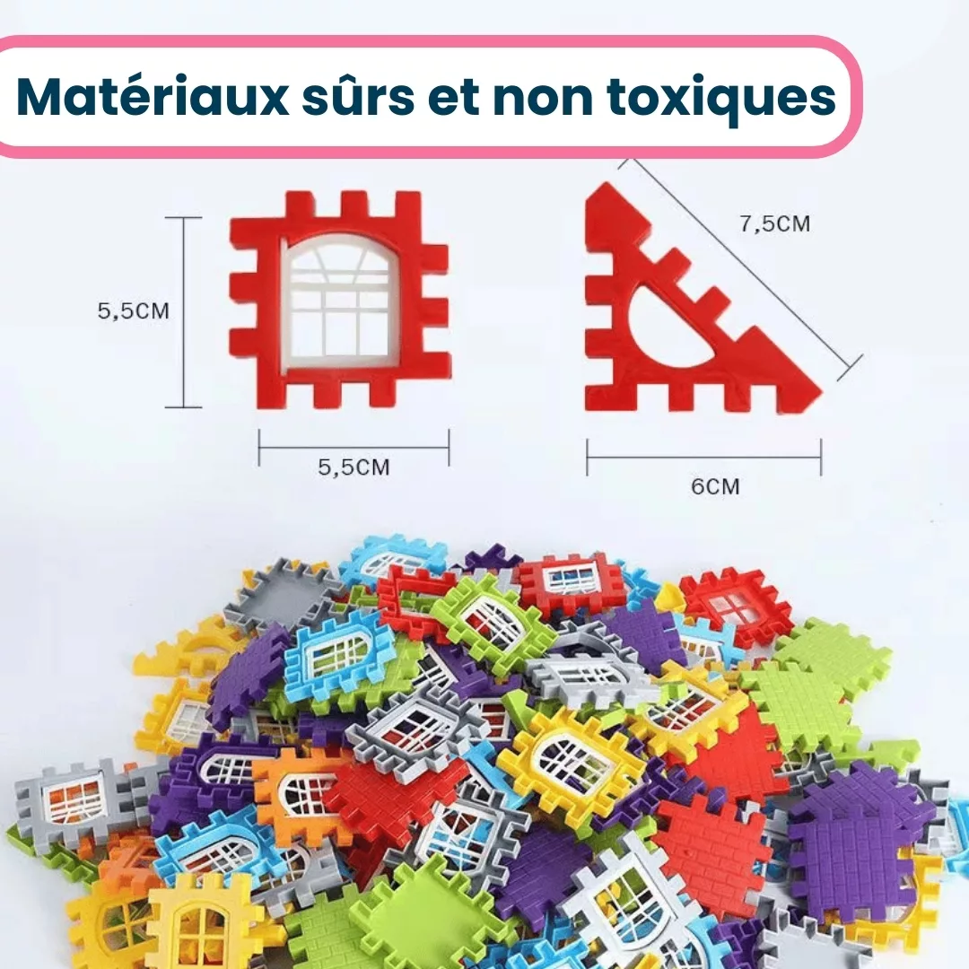 Jeu Enfant de Blocs de Construction Montessori Éducatif 2 ans, 3 ans et 4 ans – Image 9
