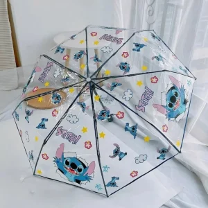 Parapluie Stitch – Parfait pour Enfants et Fans Disney – Coloré, Résistant et Ultra Mignon