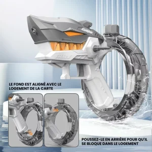 Pistolet à eau électrique – Puissant et automatique pour des batailles d’eau sans recharger – Idéal été et fun extérieur
