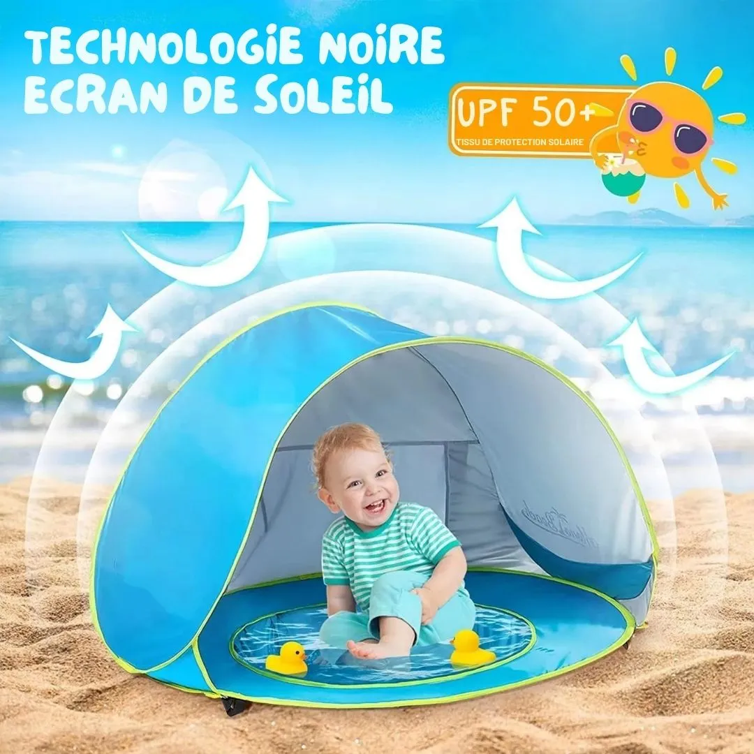 Tente de plage pour bébé – Protection UV 50+, anti-vent et moustiques – Idéale pour sorties en famille – Image 4
