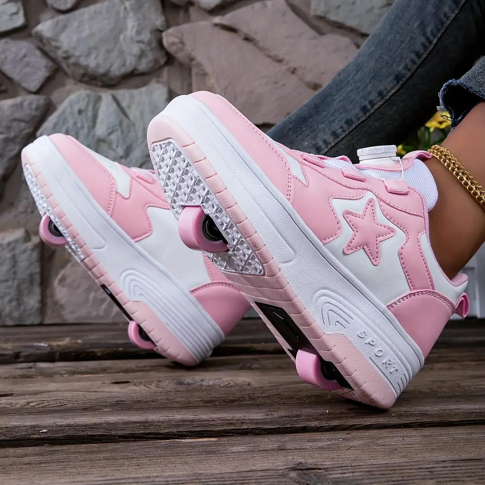 Baskets à roulettes fille – chaussures sport à roulettes discrètes et tendance – Image 5