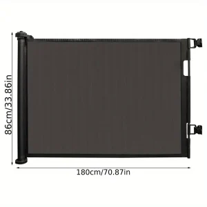 Barrière de sécurité rétractable pour enfant – montage mural facile